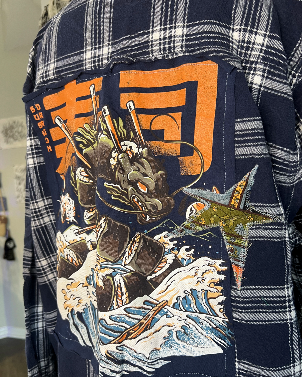 Sushi Dragon Flannel