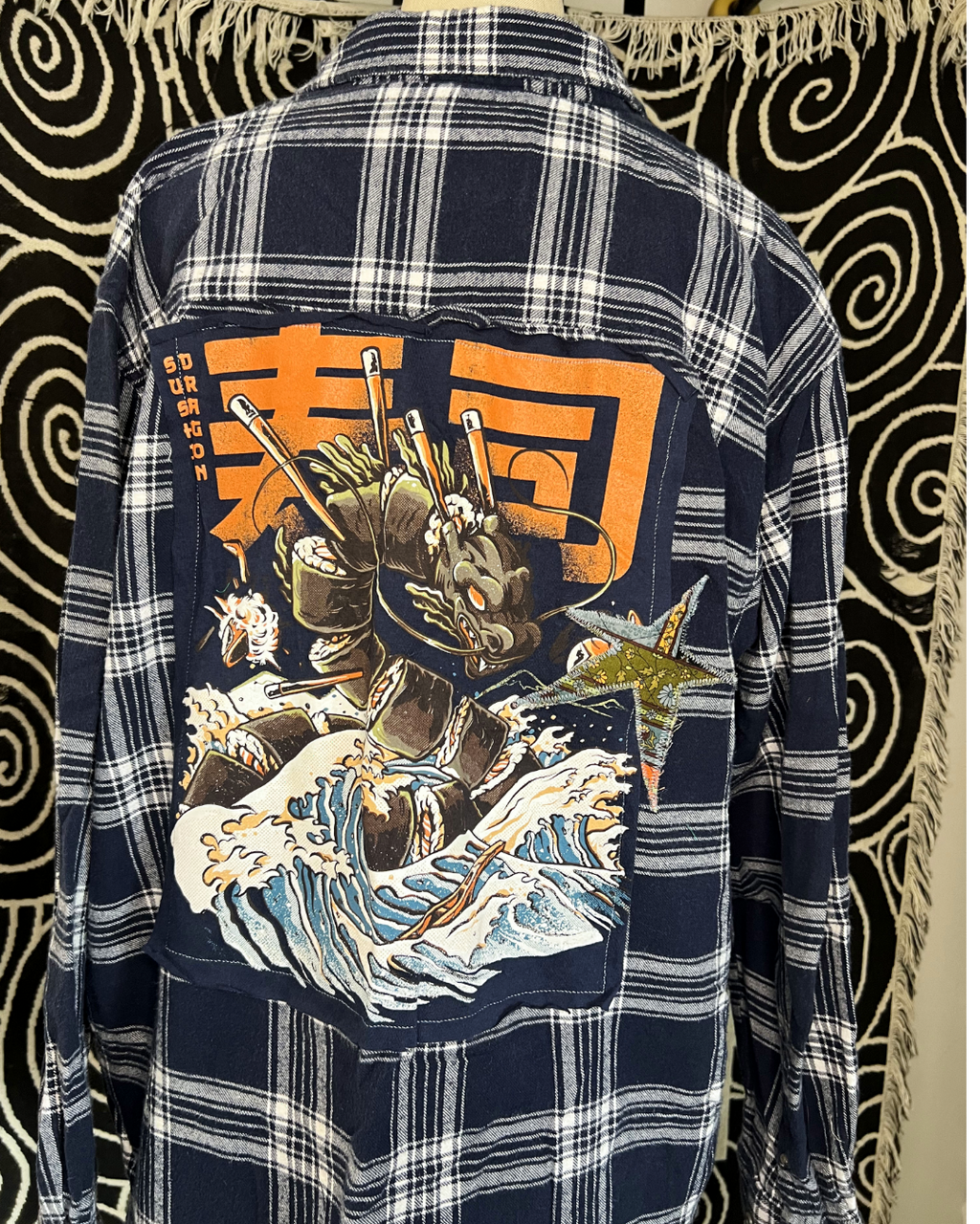 Sushi Dragon Flannel