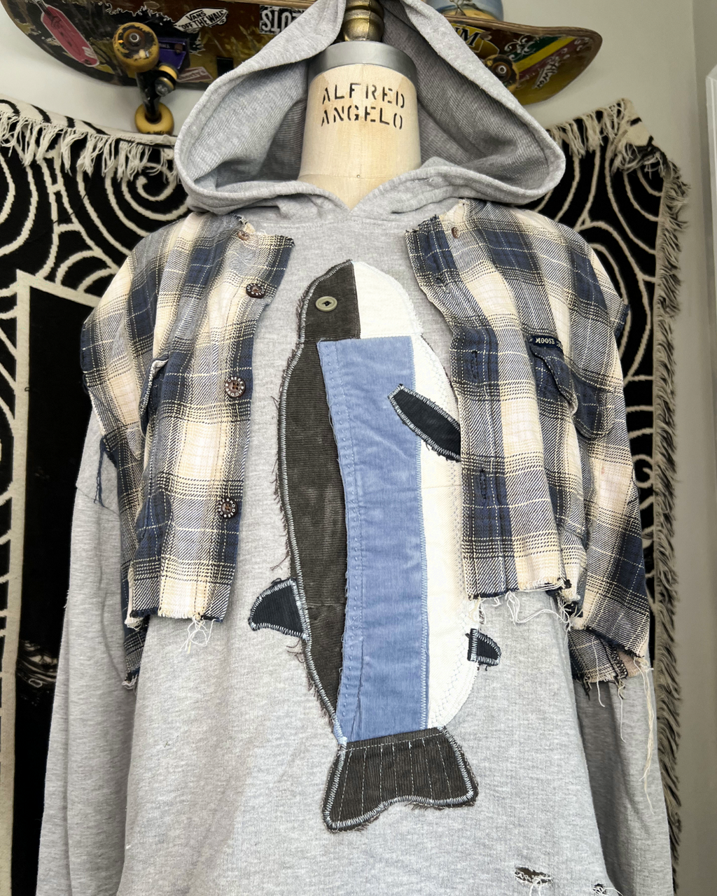 Baby Blue Fish Hoodie
