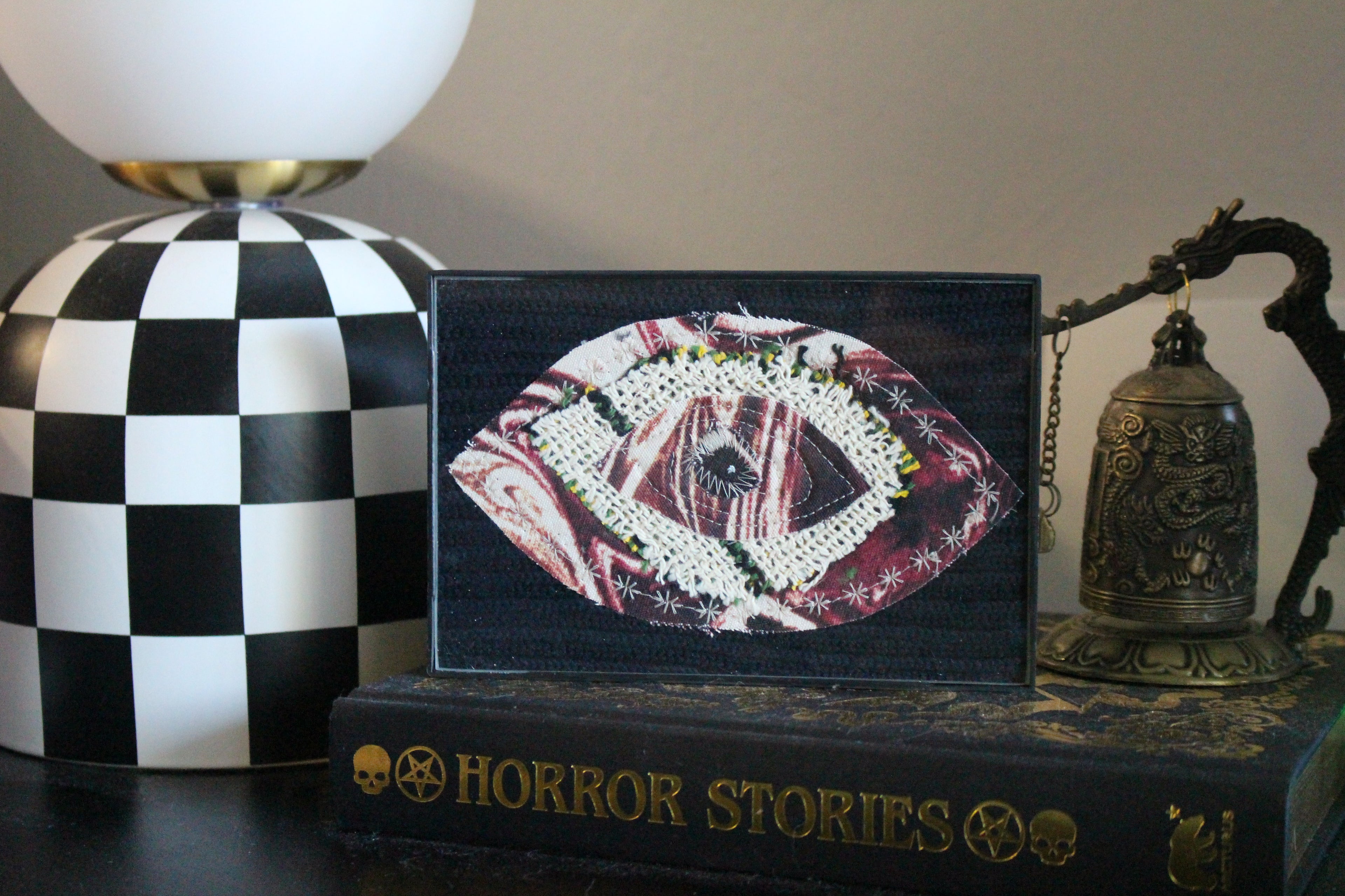 Framed Patchwork Eyeball