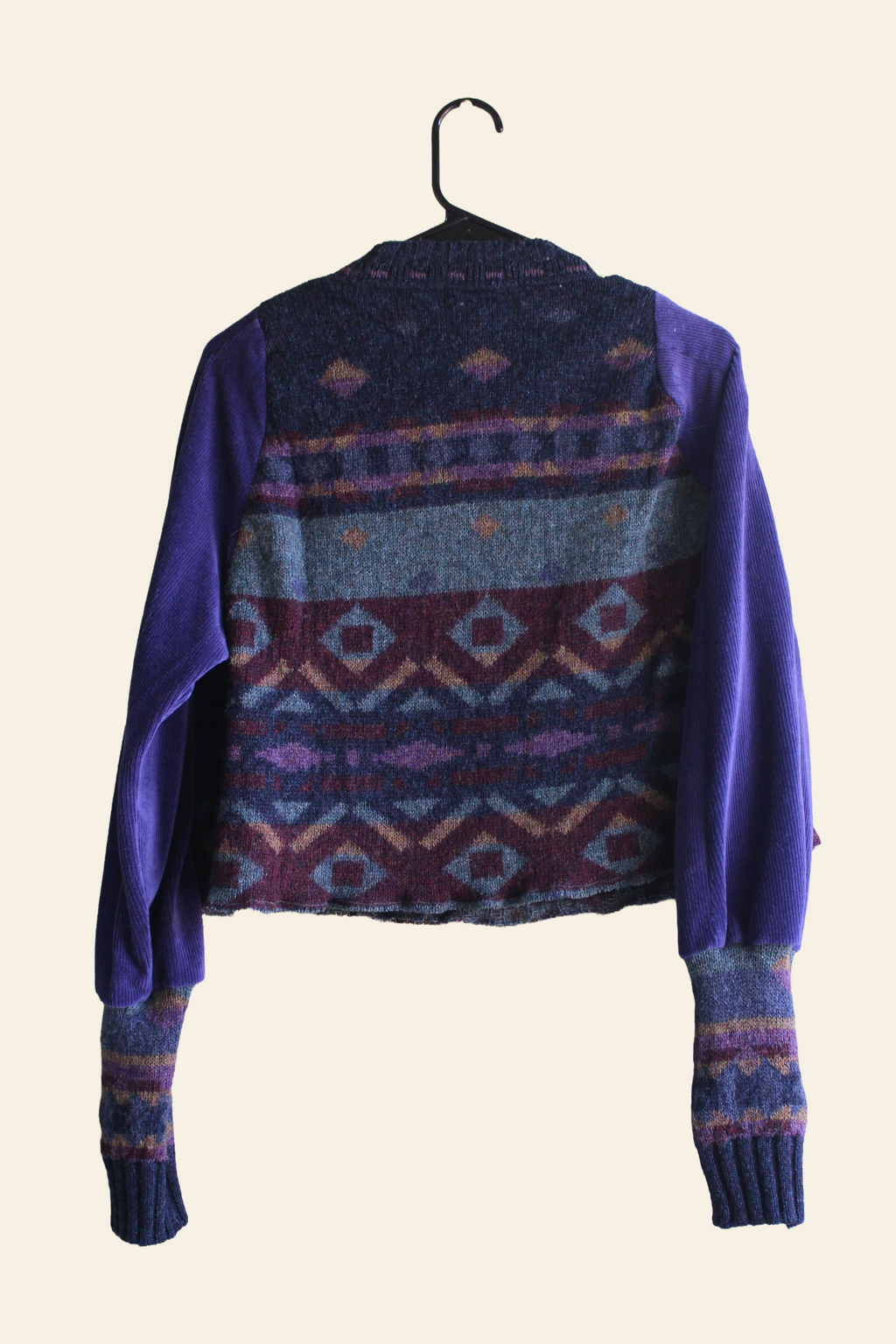 Purple Cropped Sweater