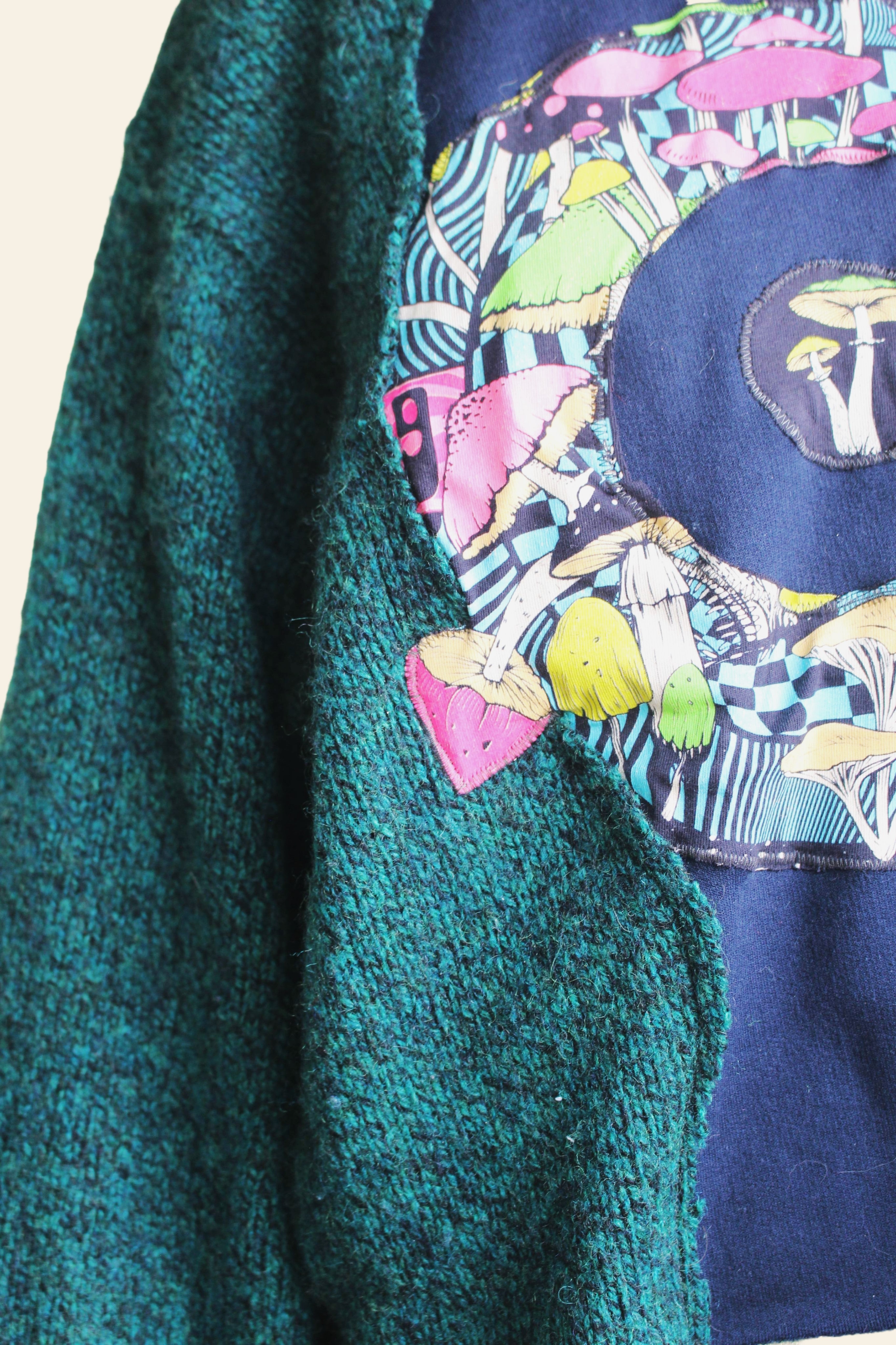 Smi-Cropped Mushroom Sweater