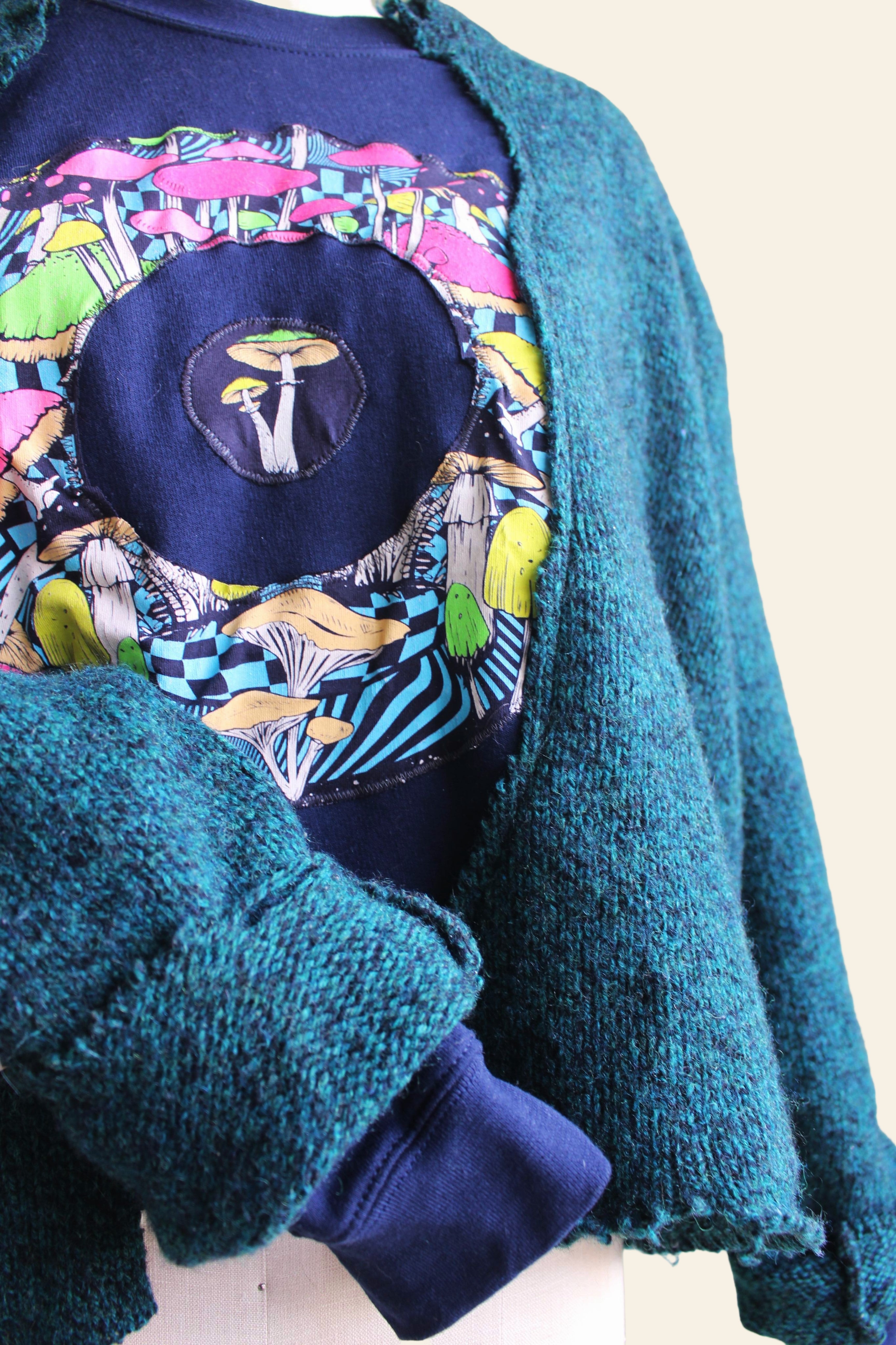 Smi-Cropped Mushroom Sweater